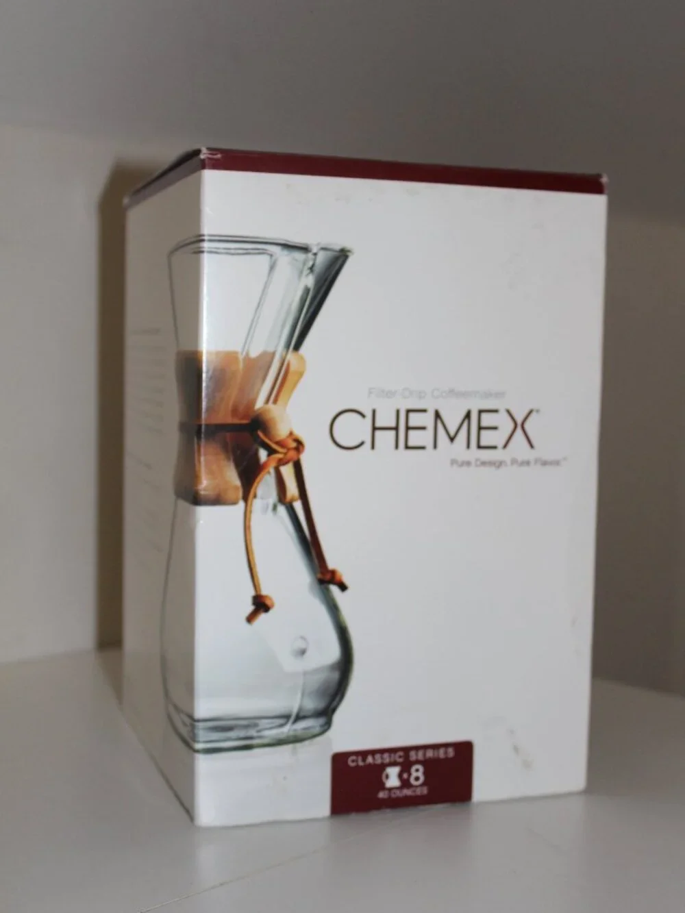 Vintage Chemex CM-8A Classic Series Filter Drip Coffee Maker 8 Cup Brand New